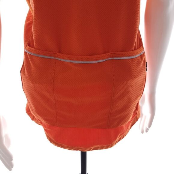 Nike Fit Dry Zip Closure Solid Orange Cycling Tank Top Womens Size M 8-10 - Picture 9 of 16